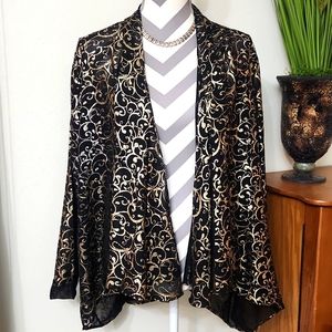 Unbranded Black Sheer Cardigan